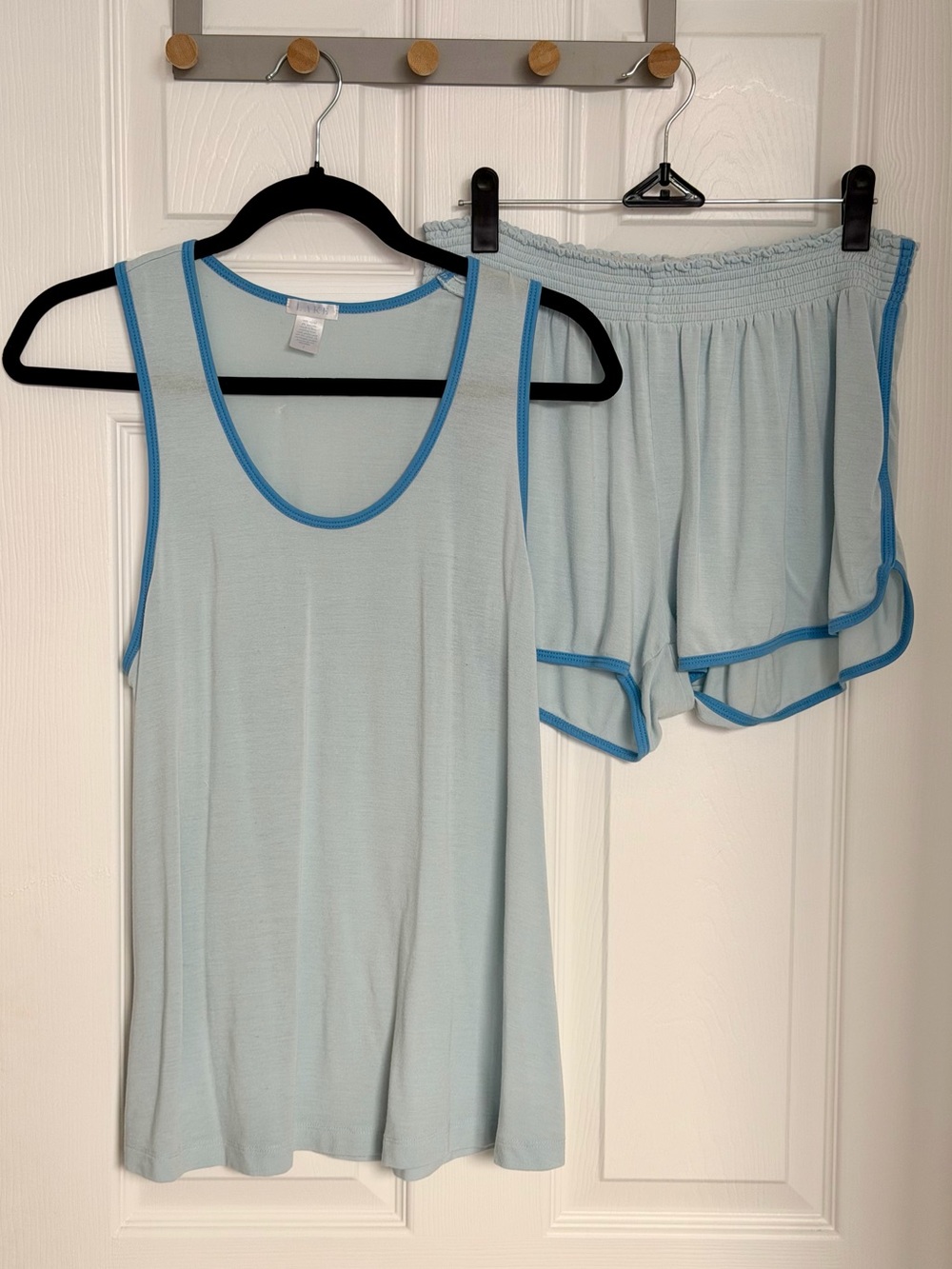 LAKE Pajamas Dream Modal Tank/Short Set Light Blue